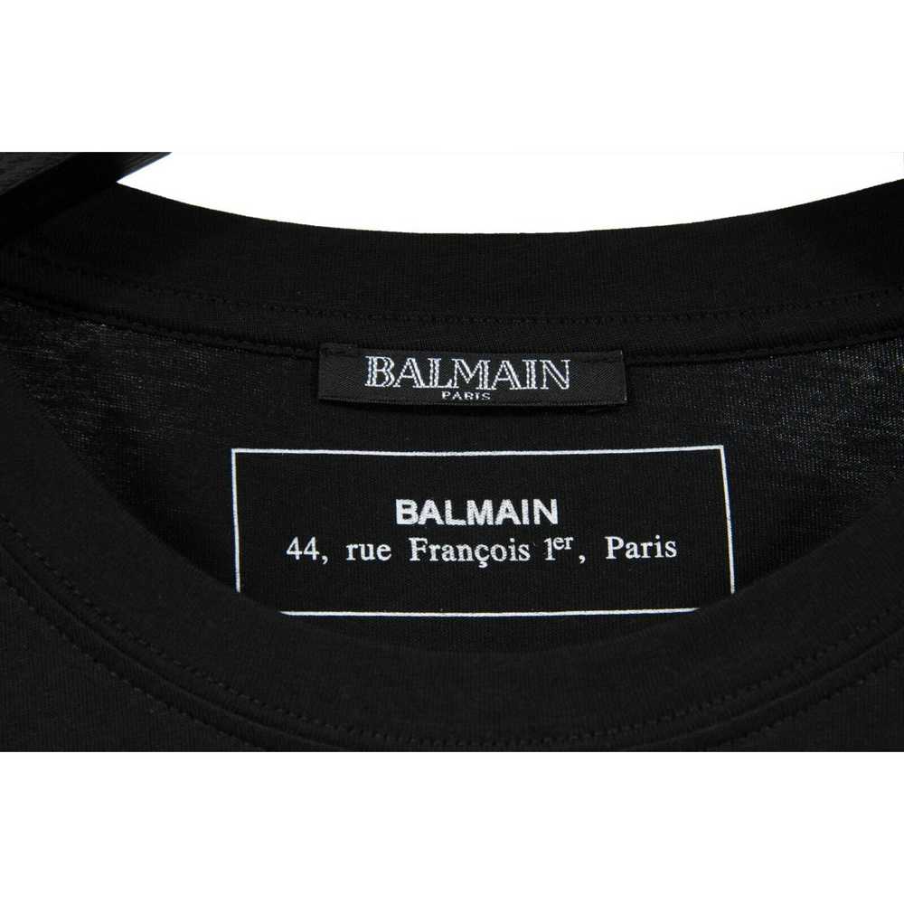 Balmain Balmain Black Gold Logo T Shirt - image 4