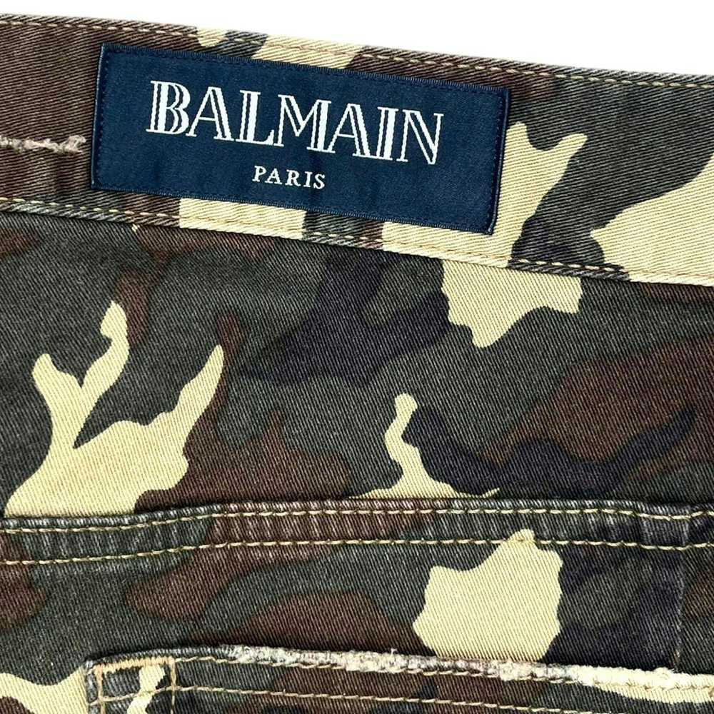 Balmain Balmain Distressed Biker Jeans Camouflage… - image 5