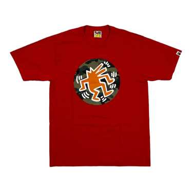 Bape BAPE Keith Haring Short Sleeve Tee Shirt Red… - image 1