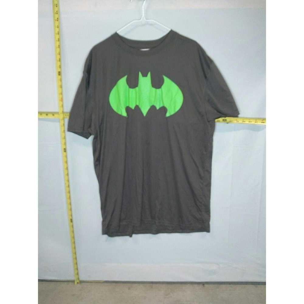 Batman Batman Shirt Mens 2XL Gray Green Athletic … - image 1
