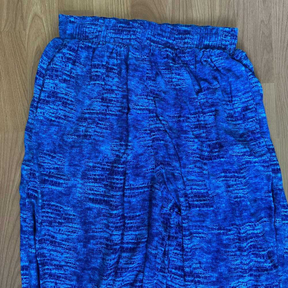 Vintage Vintage Blue Festival Rave Travel Pants S… - image 3