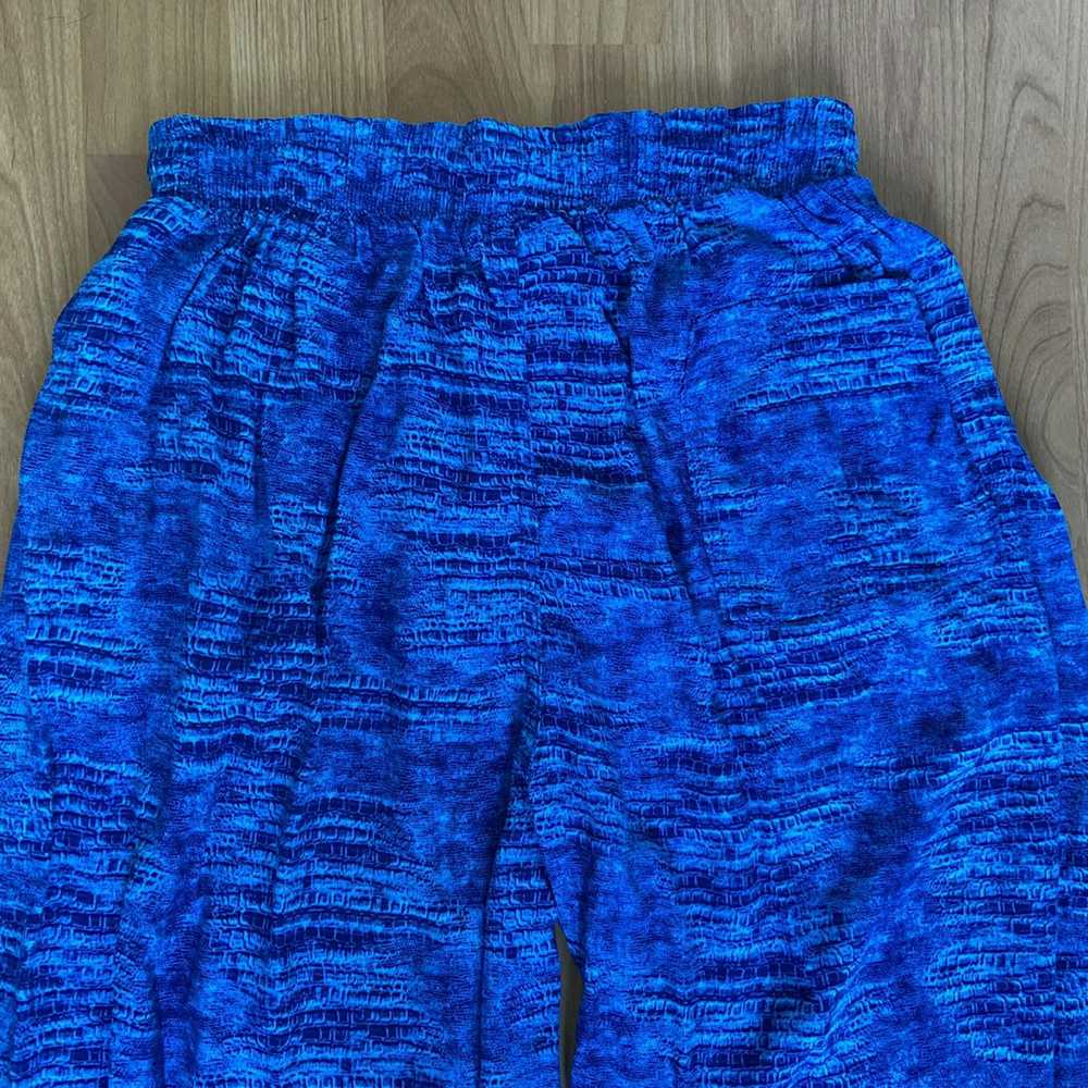 Vintage Vintage Blue Festival Rave Travel Pants S… - image 4