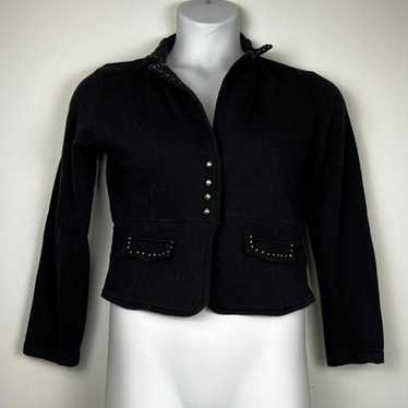 Le Chateau Le Chateau Black Large Women's Button … - image 1