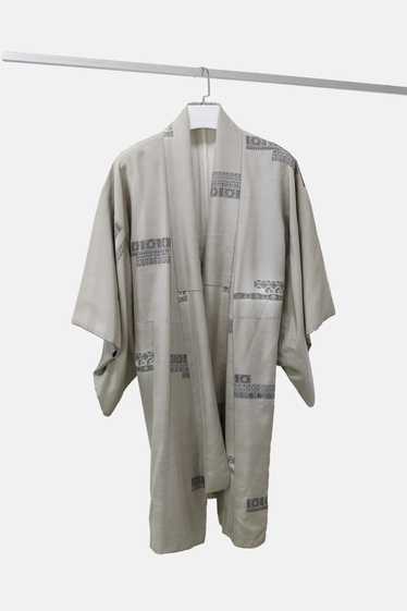 Non Signe / Unsigned Blank Silk Tan Kimono