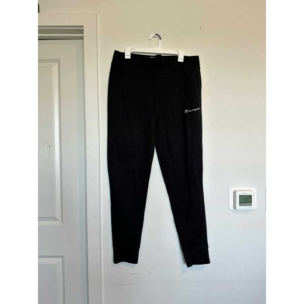 Champion MENS Black champion sweatpants size LARGE - image 2