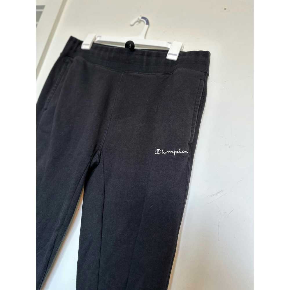 Champion MENS Black champion sweatpants size LARGE - image 3