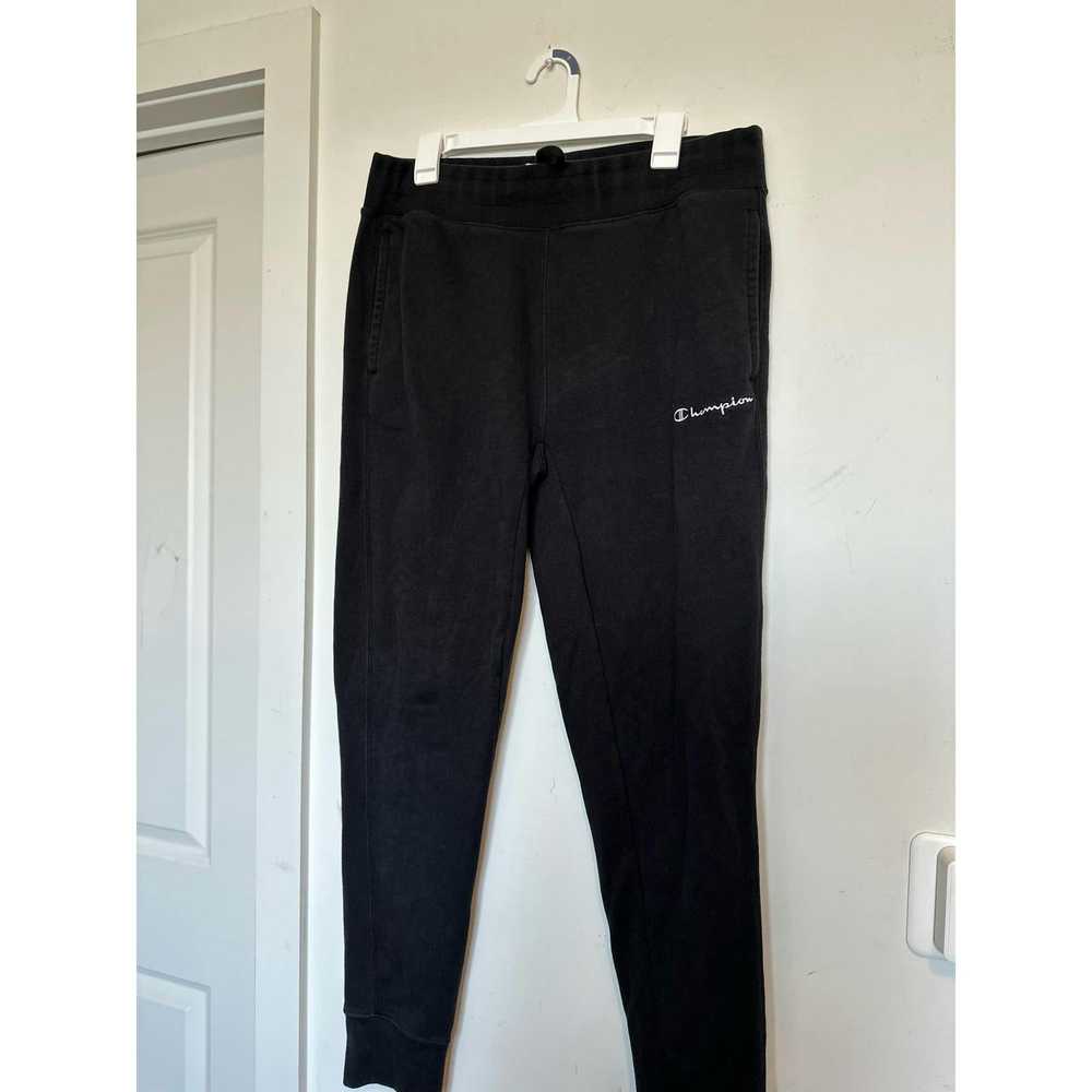 Champion MENS Black champion sweatpants size LARGE - image 4