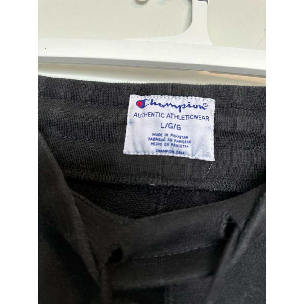 Champion MENS Black champion sweatpants size LARGE - image 5