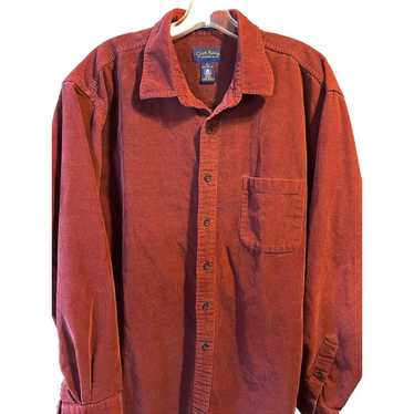 Club Room Club Room Men’s XL Burgundy LS Button Co