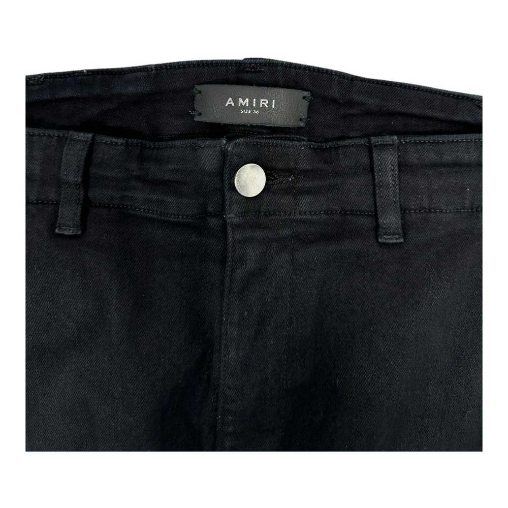 Amiri Amiri Waxed Cargo Pants Black - image 3