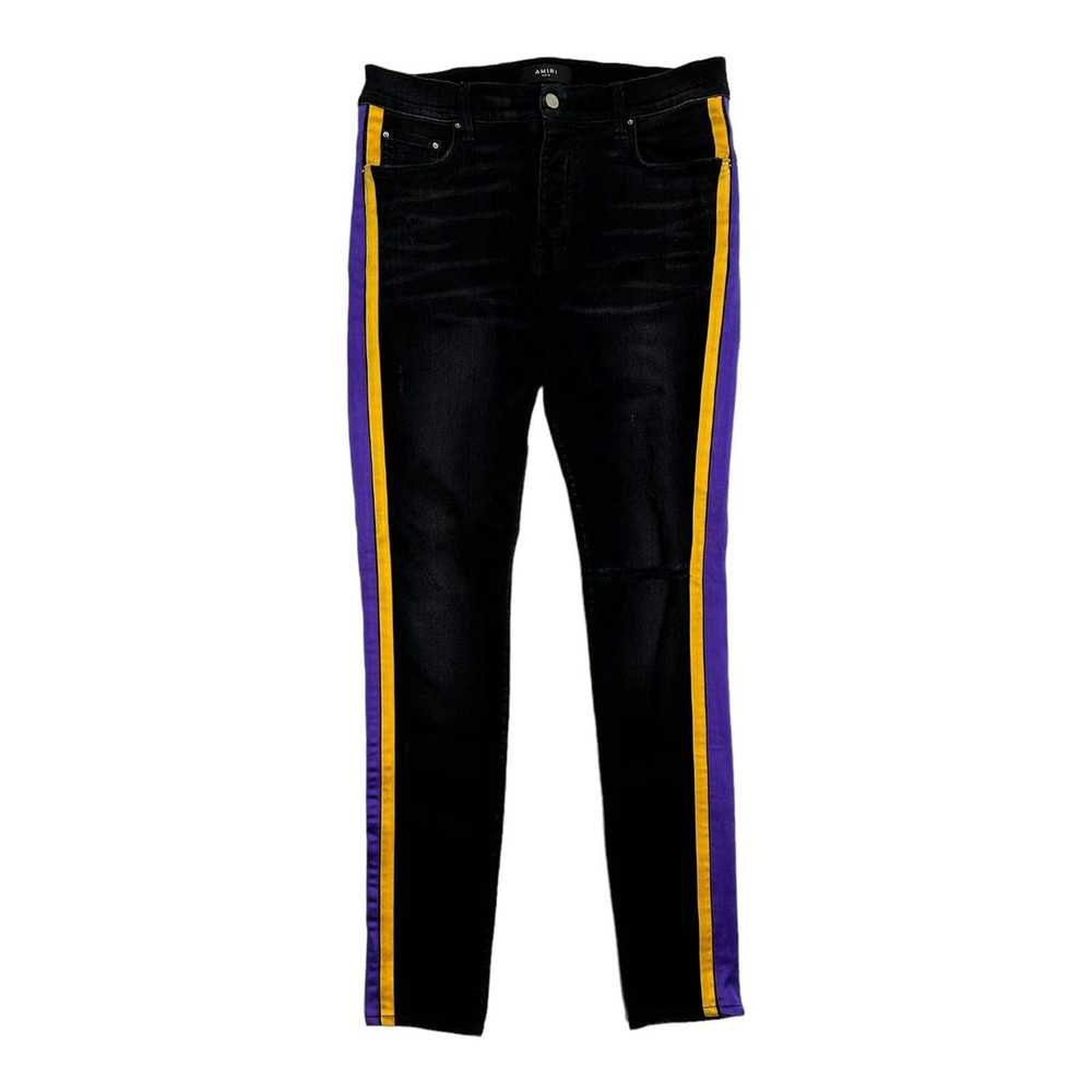 Amiri Amiri Lakers Track Jeans Antique Black - image 1