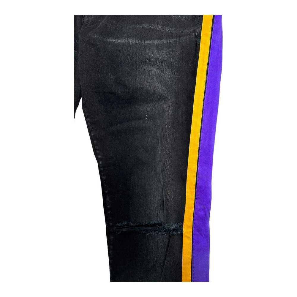 Amiri Amiri Lakers Track Jeans Antique Black - image 2