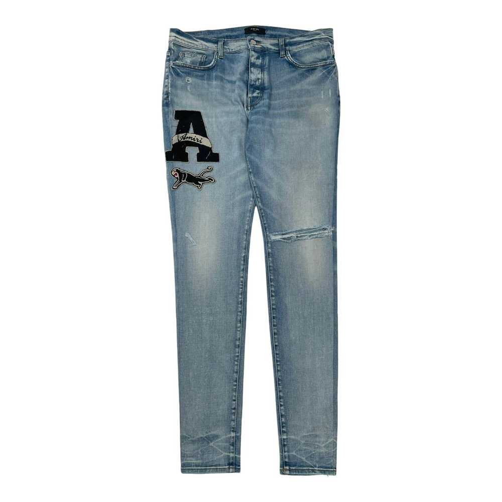 Amiri Amiri Varsity Patch Jeans Clay Indigo - image 1