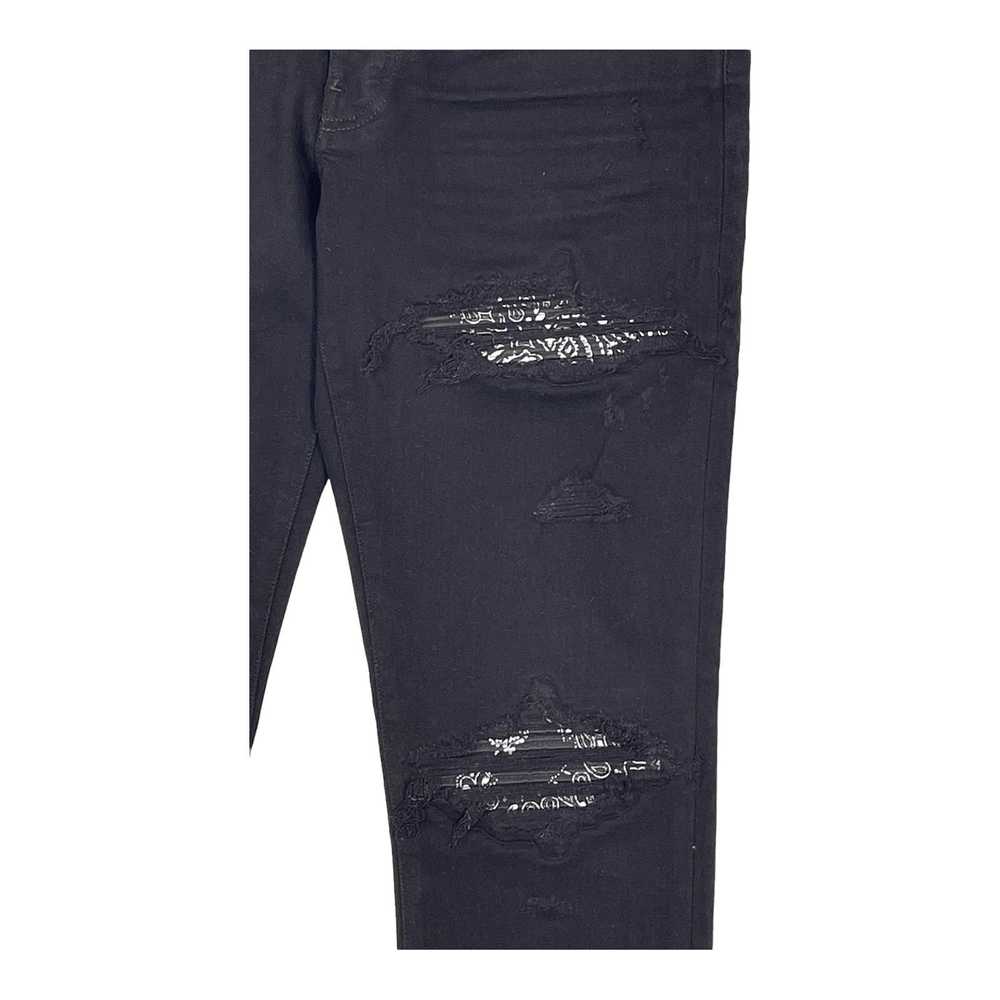 Amiri Amiri MX1 Bandana Patch Jeans Overdyed Black - image 2