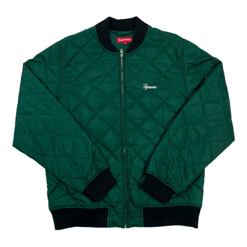 Supreme Supreme Sequin Patch Quilted Bomber Jacke… - image 2