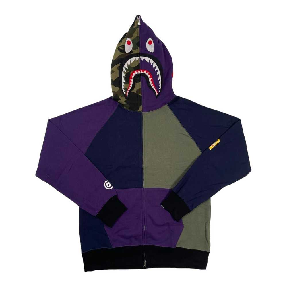 Bape BAPE Shark Full Zip Hooded Sweatshirt Multi … - image 1