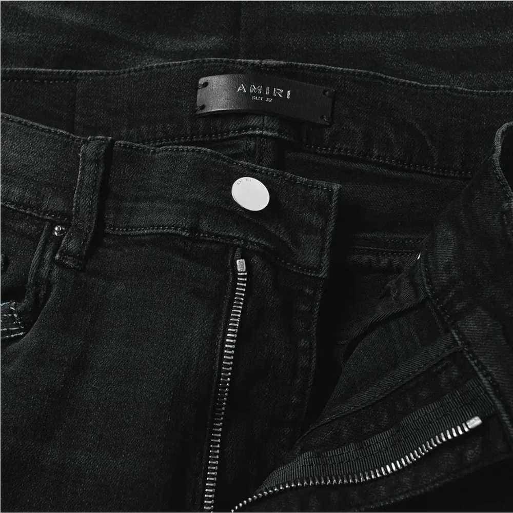 Amiri Amiri Japanese Repair Jeans Aged Black - image 2