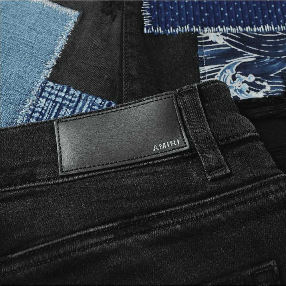 Amiri Amiri Japanese Repair Jeans Aged Black - image 4