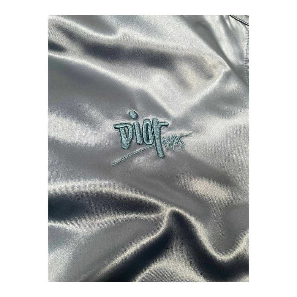 Dior Dior x Shawn Stussy Satin Bomber Jacket Blue… - image 2