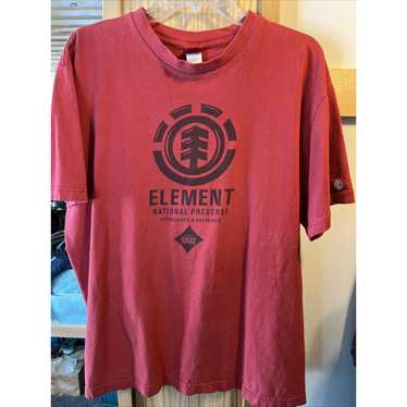 Element Element Skateboarding Men’s L Red SS Cott… - image 1