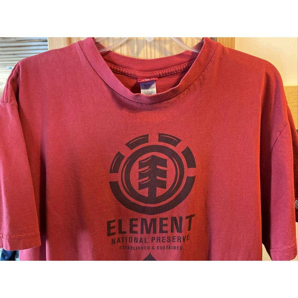 Element Element Skateboarding Men’s L Red SS Cott… - image 5