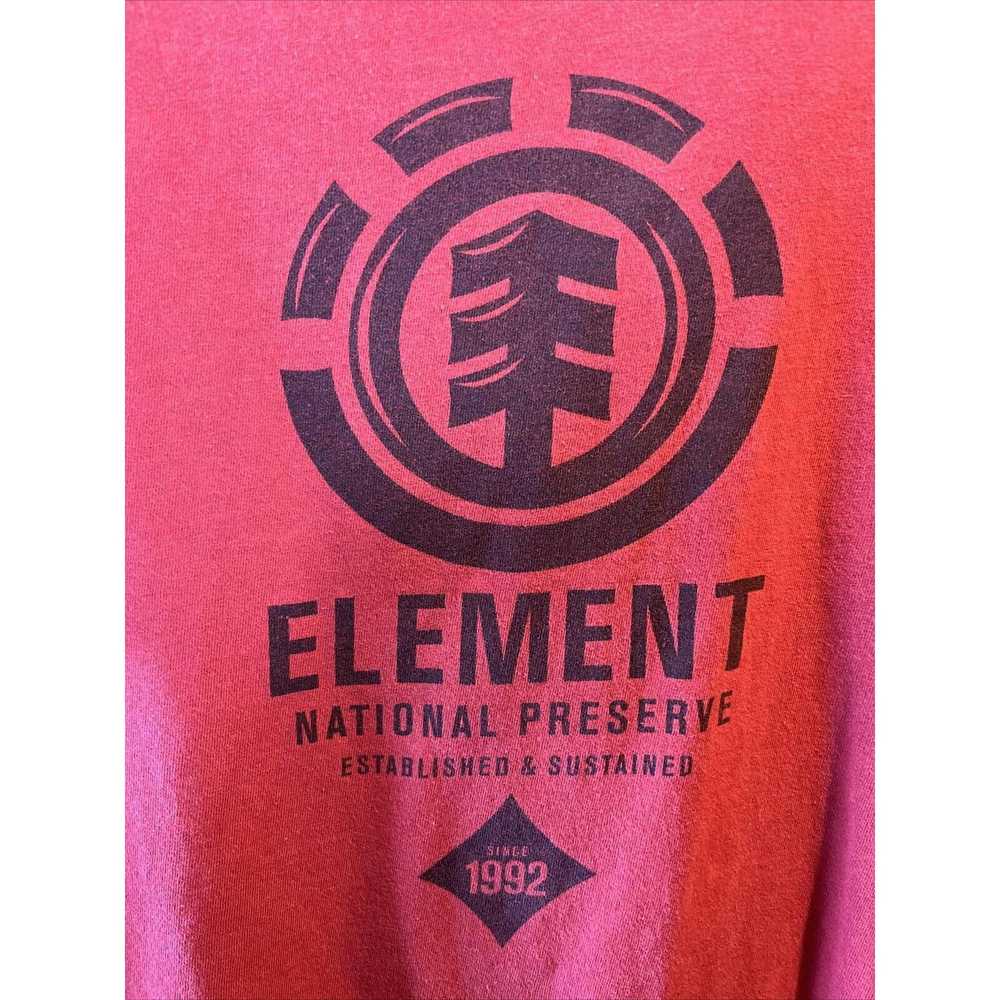Element Element Skateboarding Men’s L Red SS Cott… - image 7