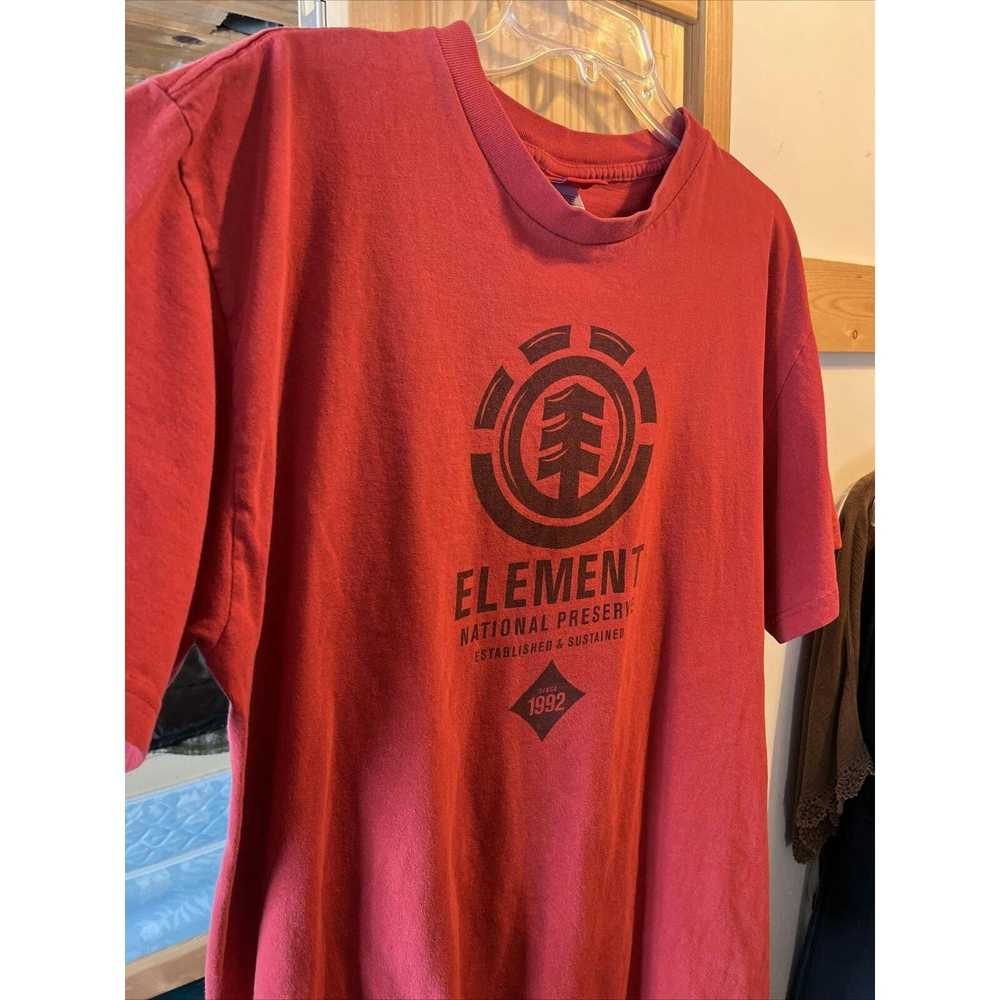 Element Element Skateboarding Men’s L Red SS Cott… - image 8