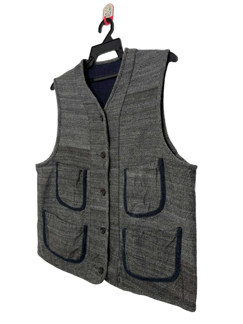 45rpm Vintage 45Rpm Reversible Vest Similar to Ka… - image 2