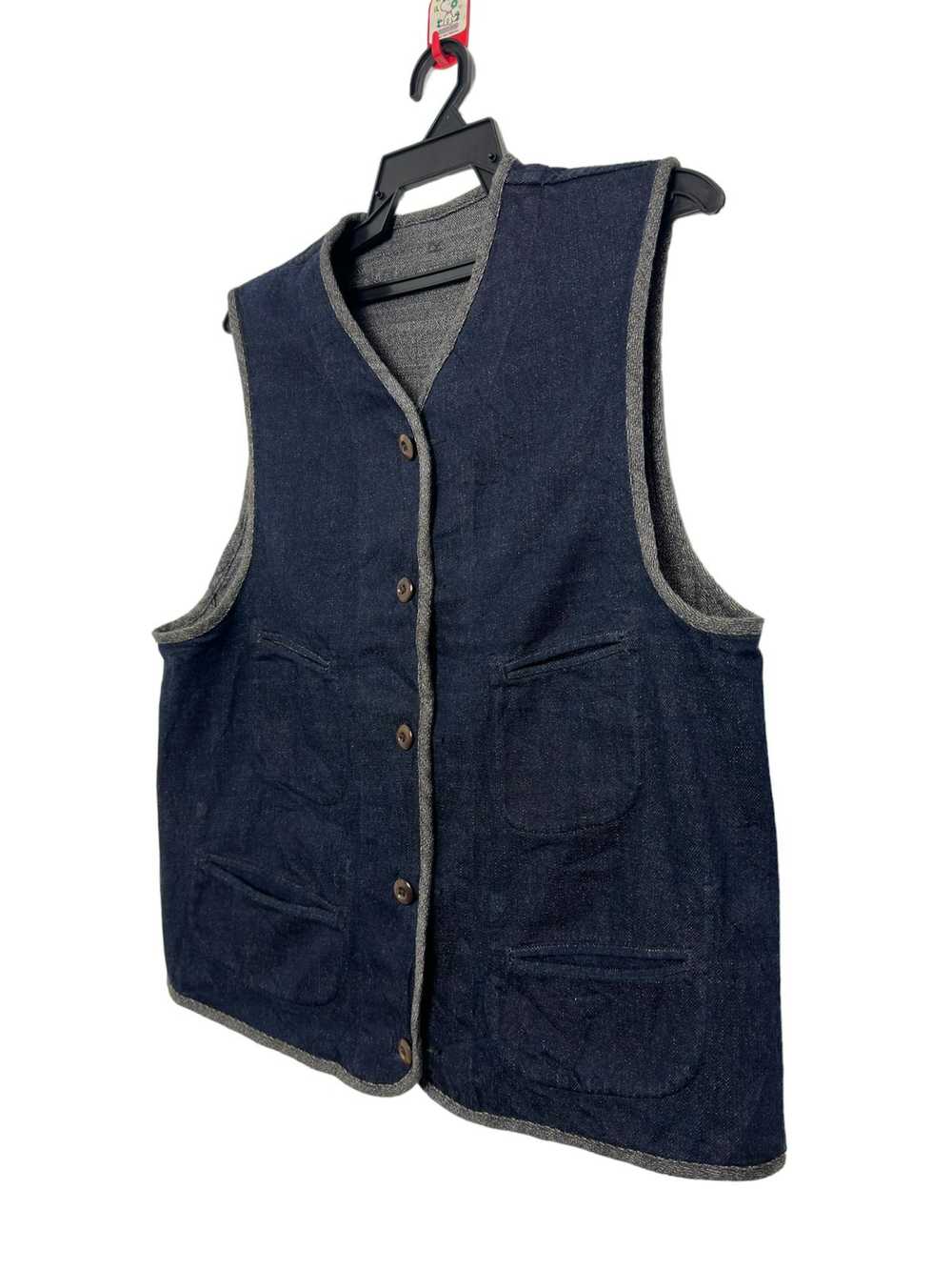 45rpm Vintage 45Rpm Reversible Vest Similar to Ka… - image 4