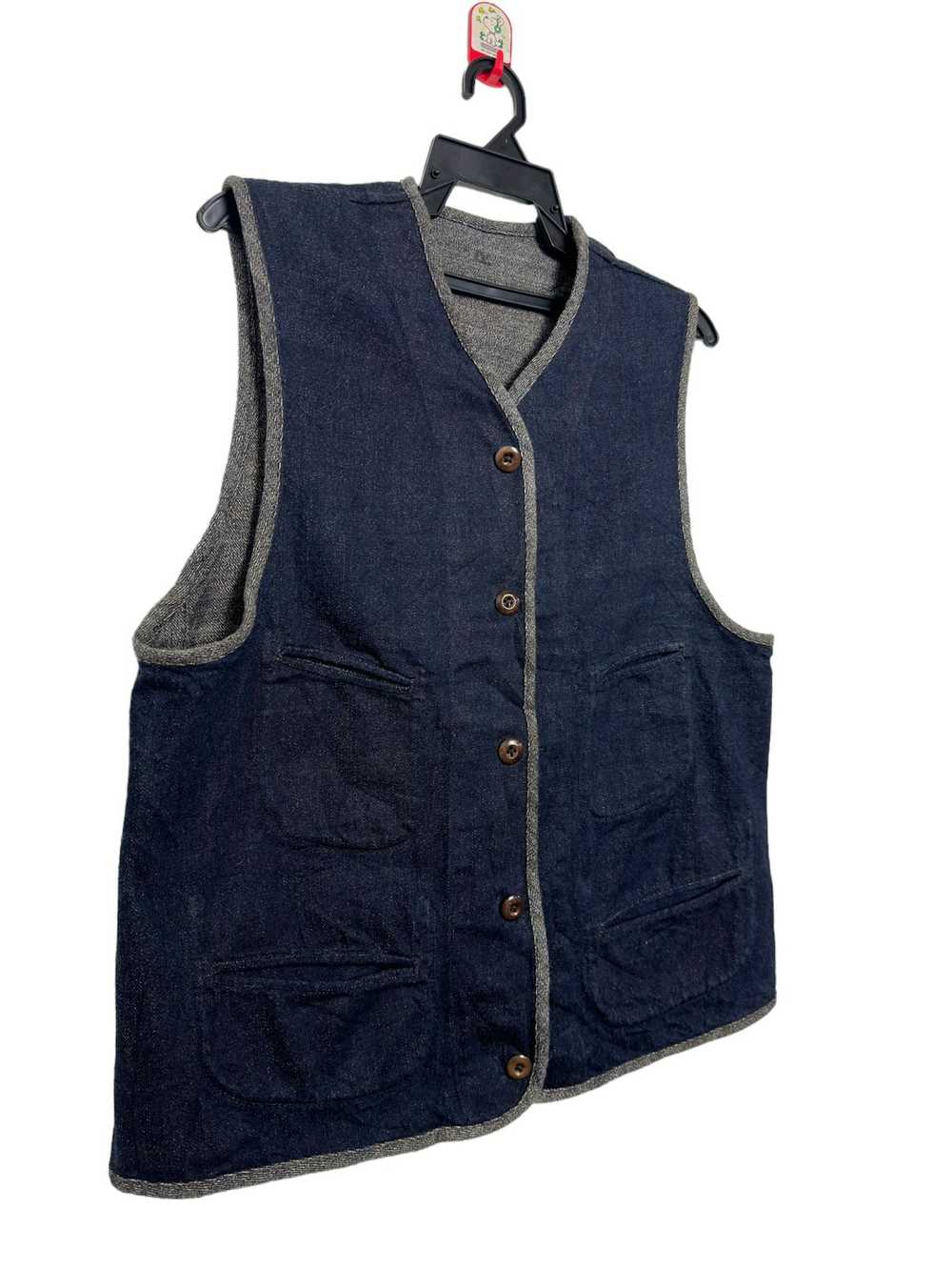 45rpm Vintage 45Rpm Reversible Vest Similar to Ka… - image 5
