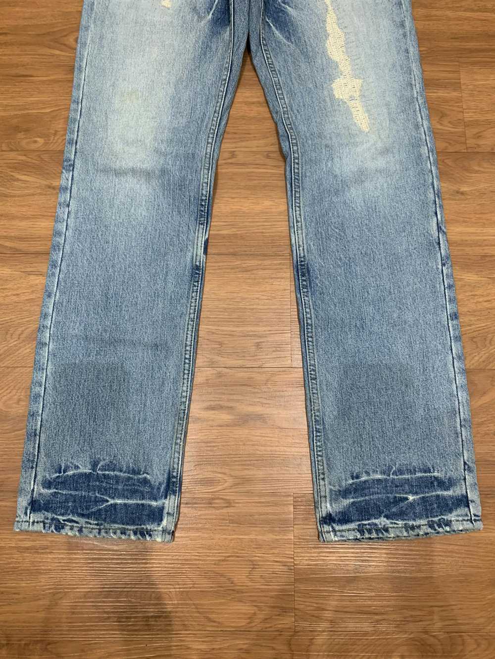 PPFM × Vintage PPFM distressed washed jeans with … - image 8
