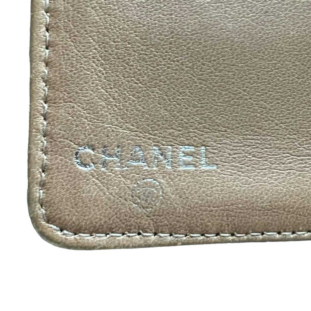 Chanel Chanel Textured Leather CC Logo Long Wallet - image 4