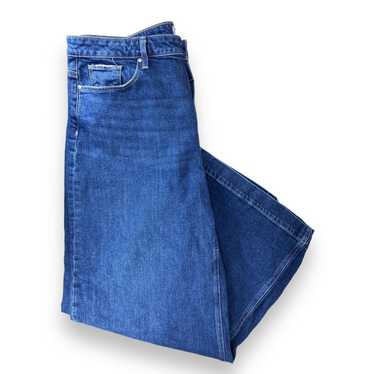 Lucky Brand Size 31X33 Regular Women Lolita Boot Blue White Oak Cone Denim  Jeans