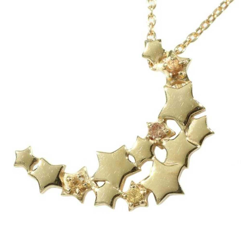 Other Other 18K Sapphire Star Motif Necklace - image 1