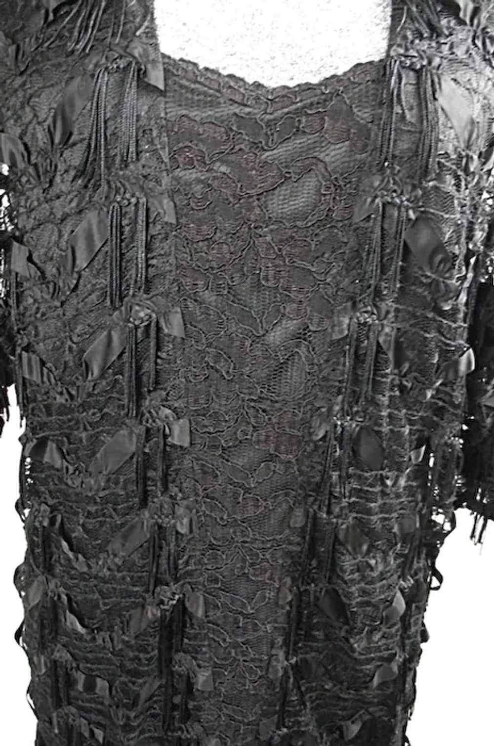 Damianou Does Flapper Womens Dress Black Sm Lace … - image 4