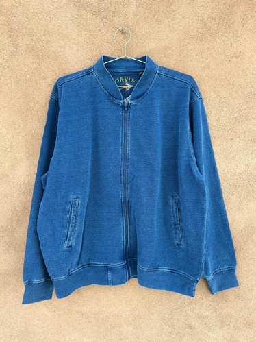 NWT Orvis Indigo Cotton Denim Sweatshirt