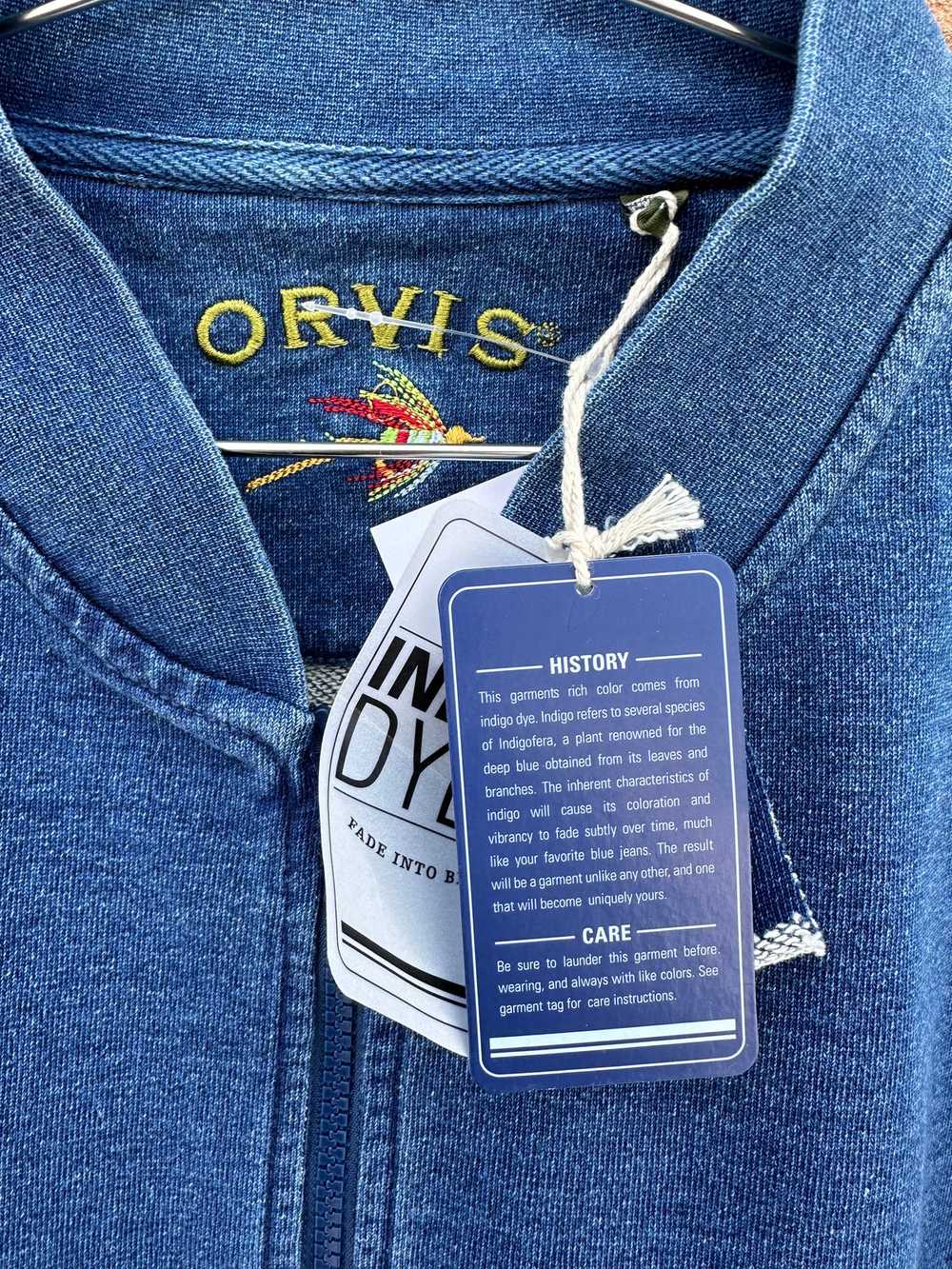 NWT Orvis Indigo Cotton Denim Sweatshirt - image 3