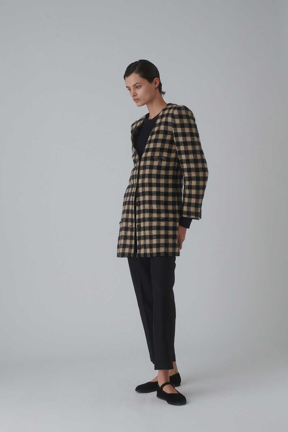 Sonia Rykiel Wool Check Coat - image 2