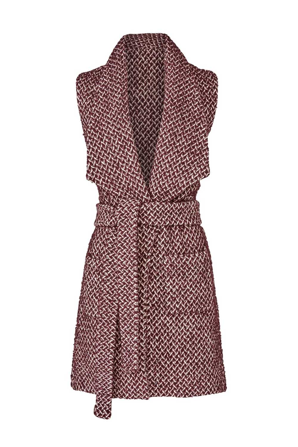 Paper Crown Merlot Tweed Vest - image 4