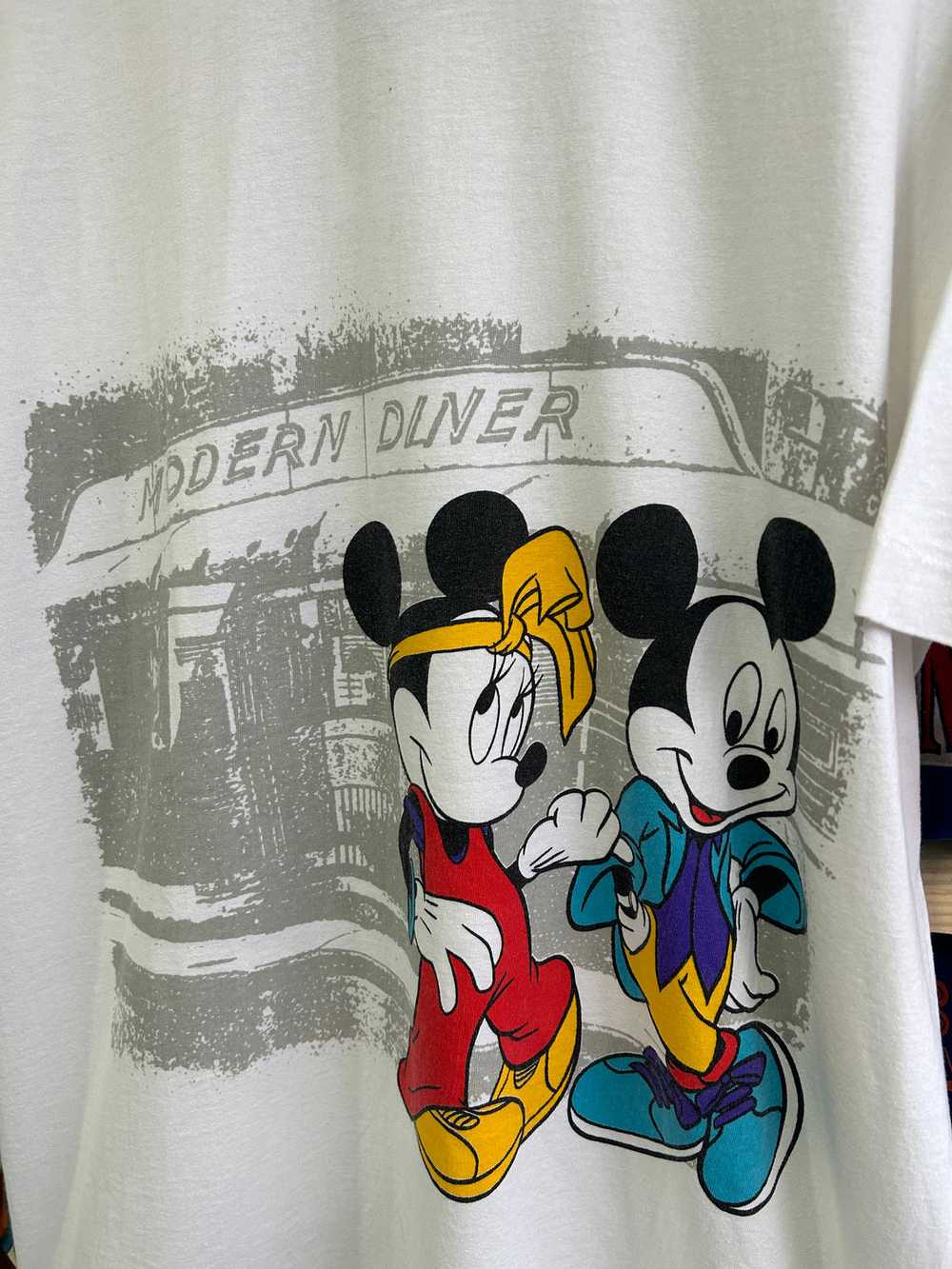 Vintage 90s Disney Mickey & Minnie Mouse Tee XL - image 2