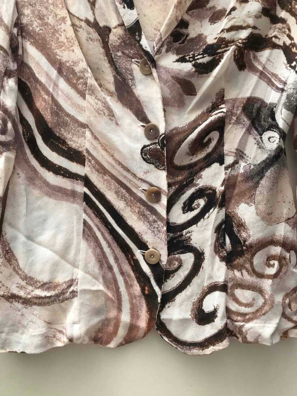 Chemise Kenzo - Chemise Kenzo à motifs lilas, mar… - image 2