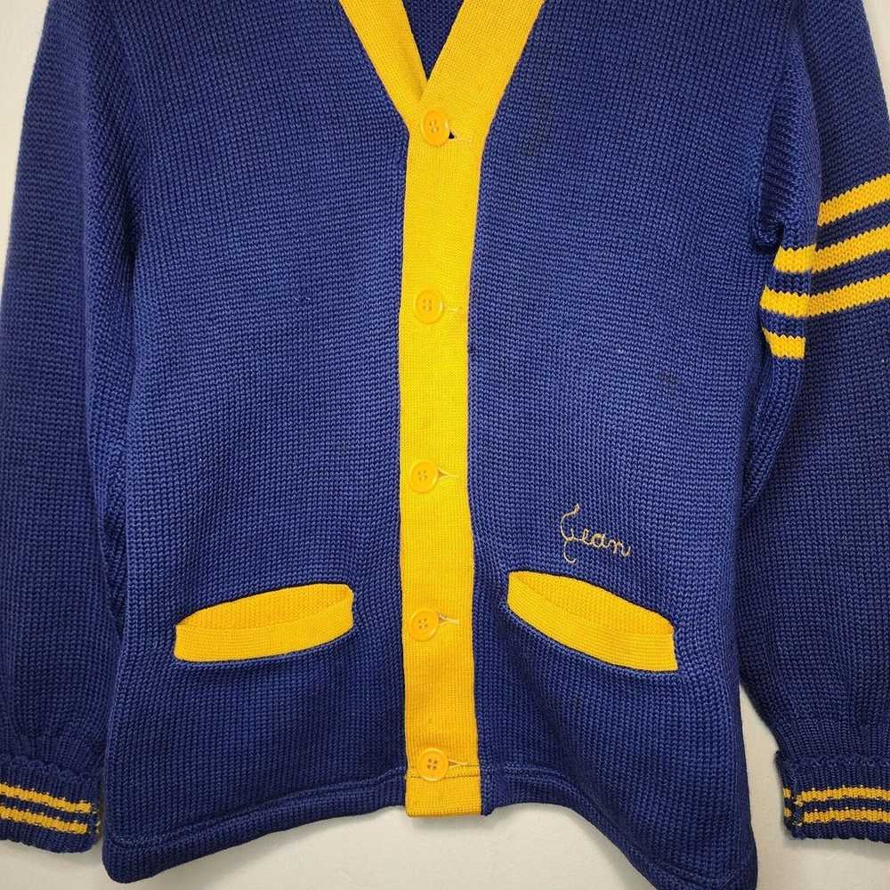 Vintage 40s 50s Champion Cardigan Sweater Varsity… - image 4