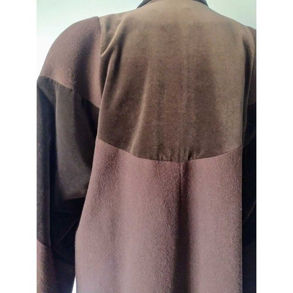 Vintage Donna Tella Heavy Wool Velvet Coatigan Si… - image 7