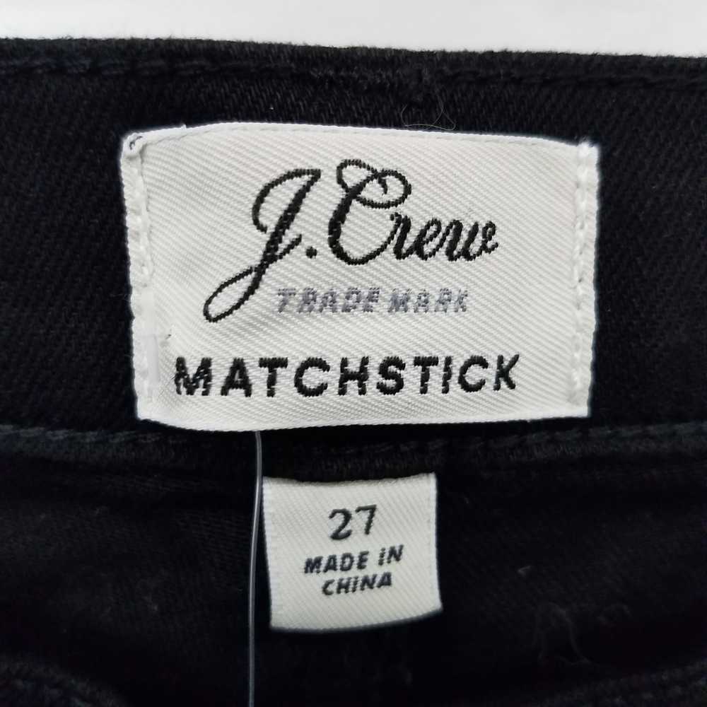 J. Crew Matchstick Black Cotton Skinny Jean WM Si… - image 3
