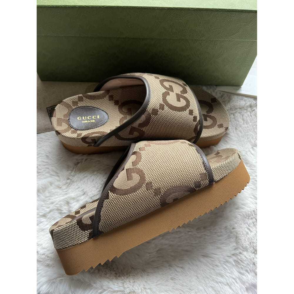 Gucci Double G cloth sandal - image 7