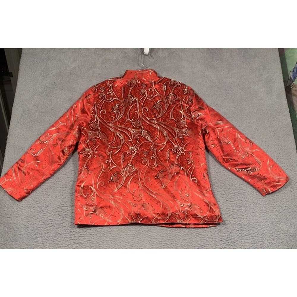 Vintage Dressbarn Red Paisley Kimono Like Jacket … - image 6