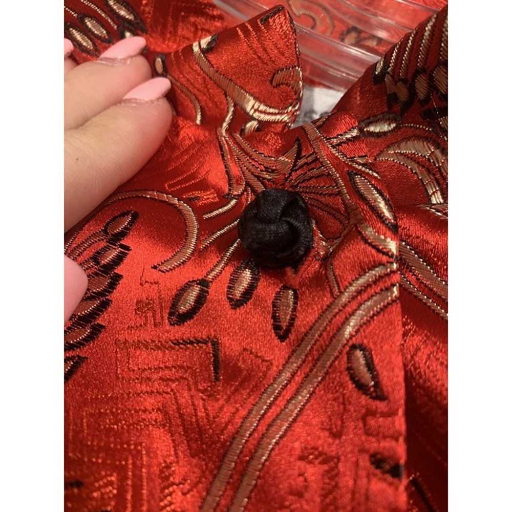 Vintage Dressbarn Red Paisley Kimono Like Jacket … - image 8