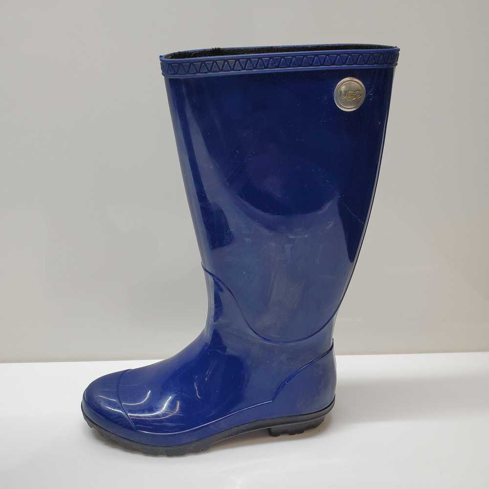 Ugg Blue Rubber Tall Rain Boots Womens Size 6 - image 2