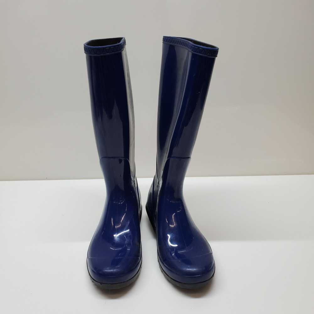 Ugg Blue Rubber Tall Rain Boots Womens Size 6 - image 3