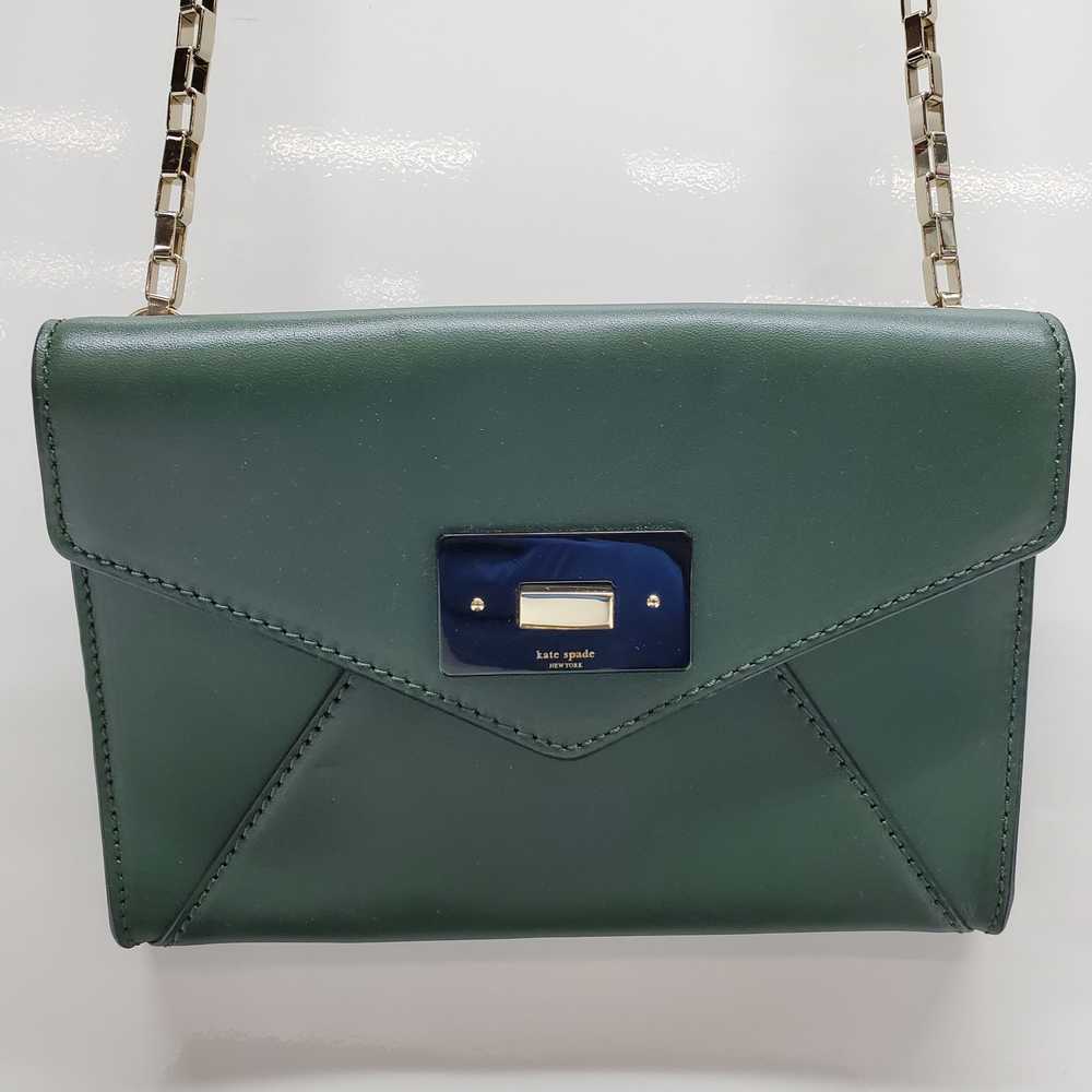 Kate Spade Leather Envelope Crossbody Chain Bag G… - image 2
